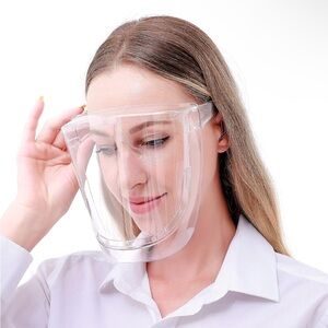 Clear Face Shield with Replaceable Visors NIP